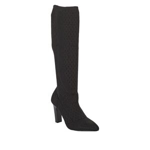 NWOB Charles David Dalton Knit Knee-High Black Boots